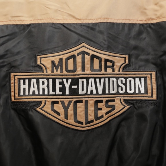Vintage Harley Davidson Black Orange Jacket - Picture 4 of 5